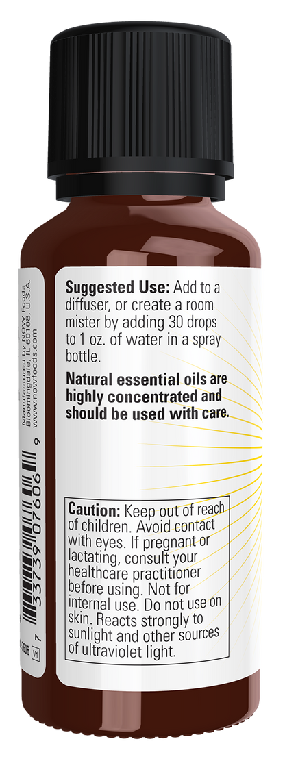 NOW Essential Oils, Mental Focus Oil Blend, Centering Scent, 1 fl. oz