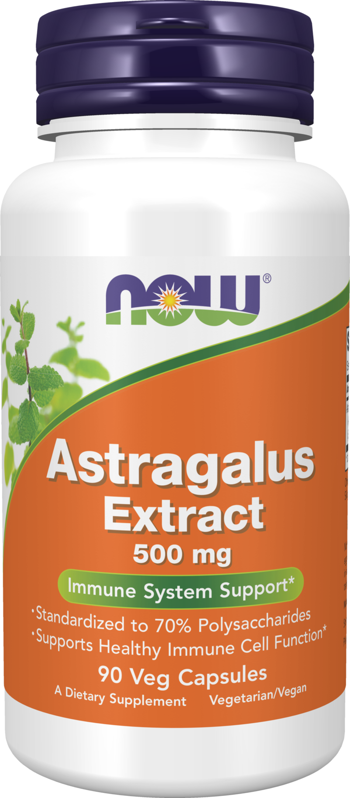 NOW Supplements, Astragalus Extract 500 mg, 90 Veg Caps