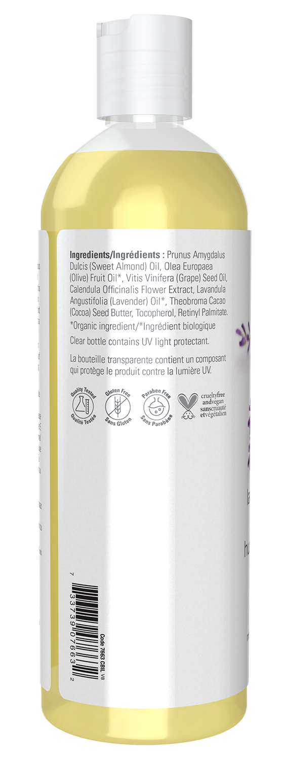 NOW Solutions, Lavender Almond Massage Oil, Relaxing and Soothing, 16 fl. oz