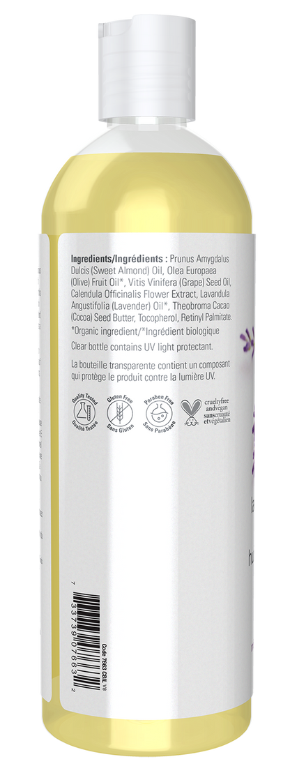 NOW Solutions, Lavender Almond Massage Oil, Relaxing and Soothing, 16 fl. oz