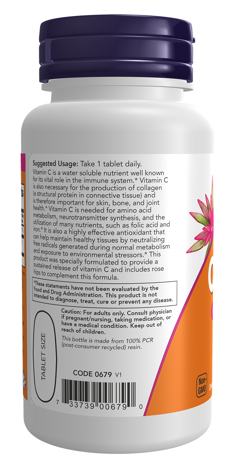 NOW Supplements, Vitamin C-1,000 with Rose Hips, Sustained Release, Antioxidant Protection*, 60 Tablets