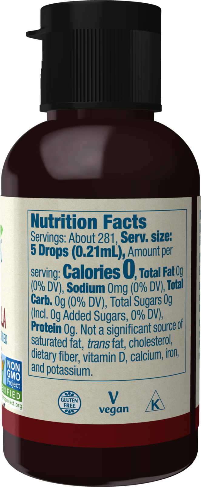NOW BetterStevia® Cinnamon Vanilla Zero-Calorie Liquid Sweetener, 2 fl. oz.