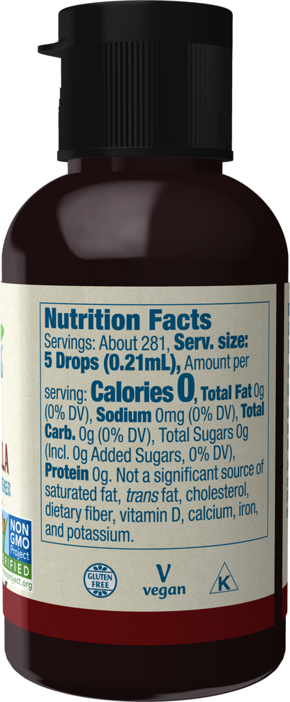 NOW BetterStevia® Cinnamon Vanilla Zero-Calorie Liquid Sweetener, 2 fl. oz.