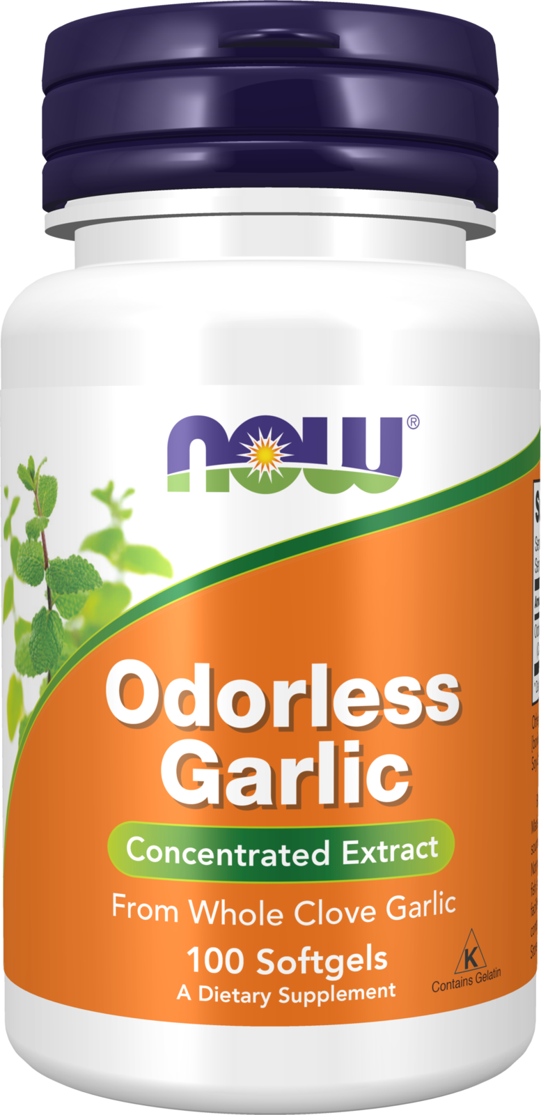 NOW Supplements, Odorless Garlic, Concentrated Extract, 100 Softgels