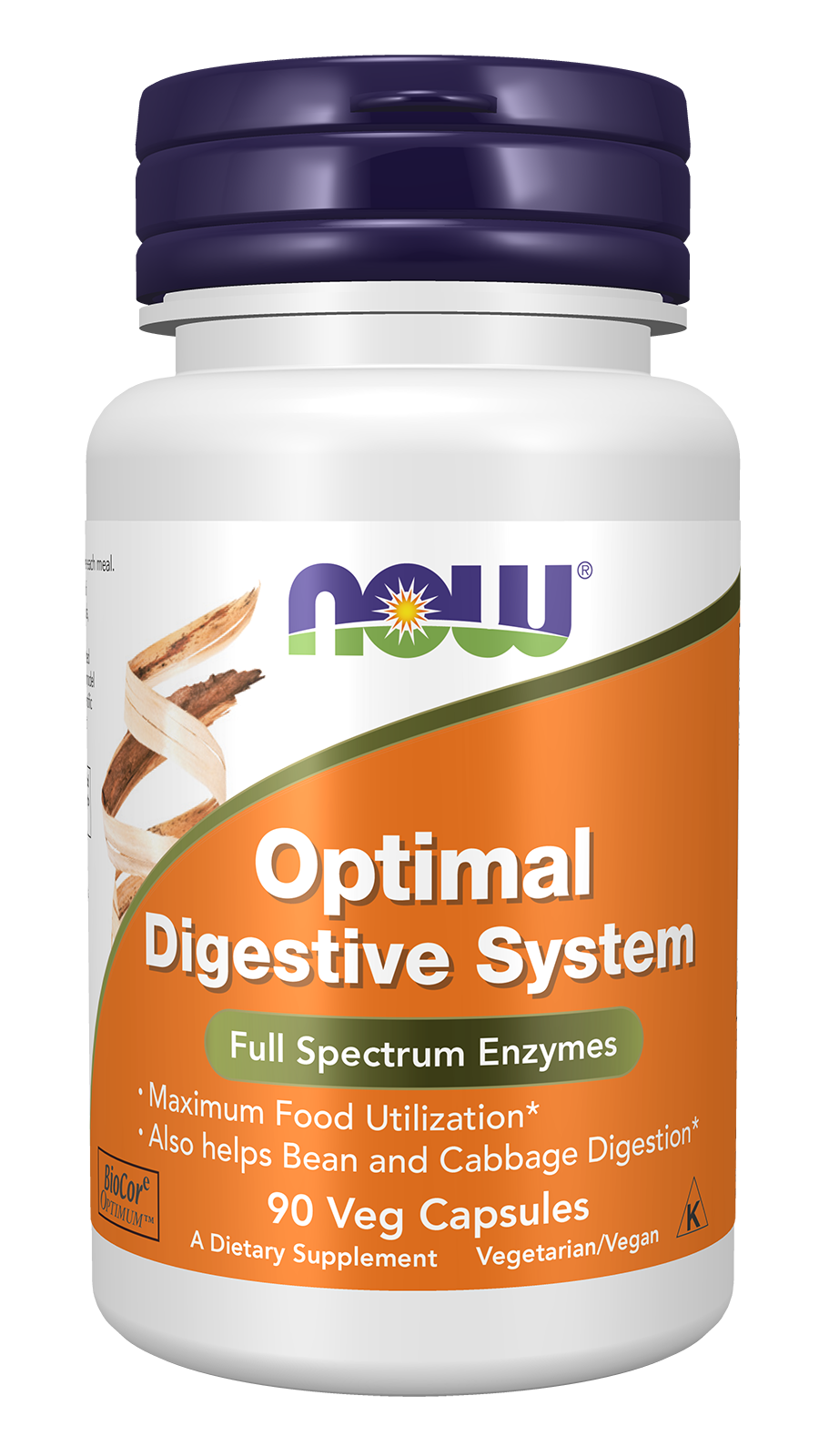 NOW Supplements, Optimal Digestive System, Enzymes, 90 Veg Caps
