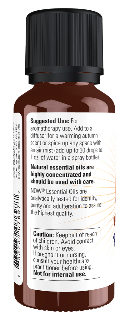 NOW Essential Oils, Pumpkin Spice Oil Blend, Sweet Spice Scent, 1 fl. oz