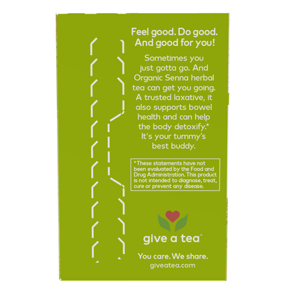 NOW Foods Give a Tea™ Organic Senna, Herbal Laxative*, 24 bags