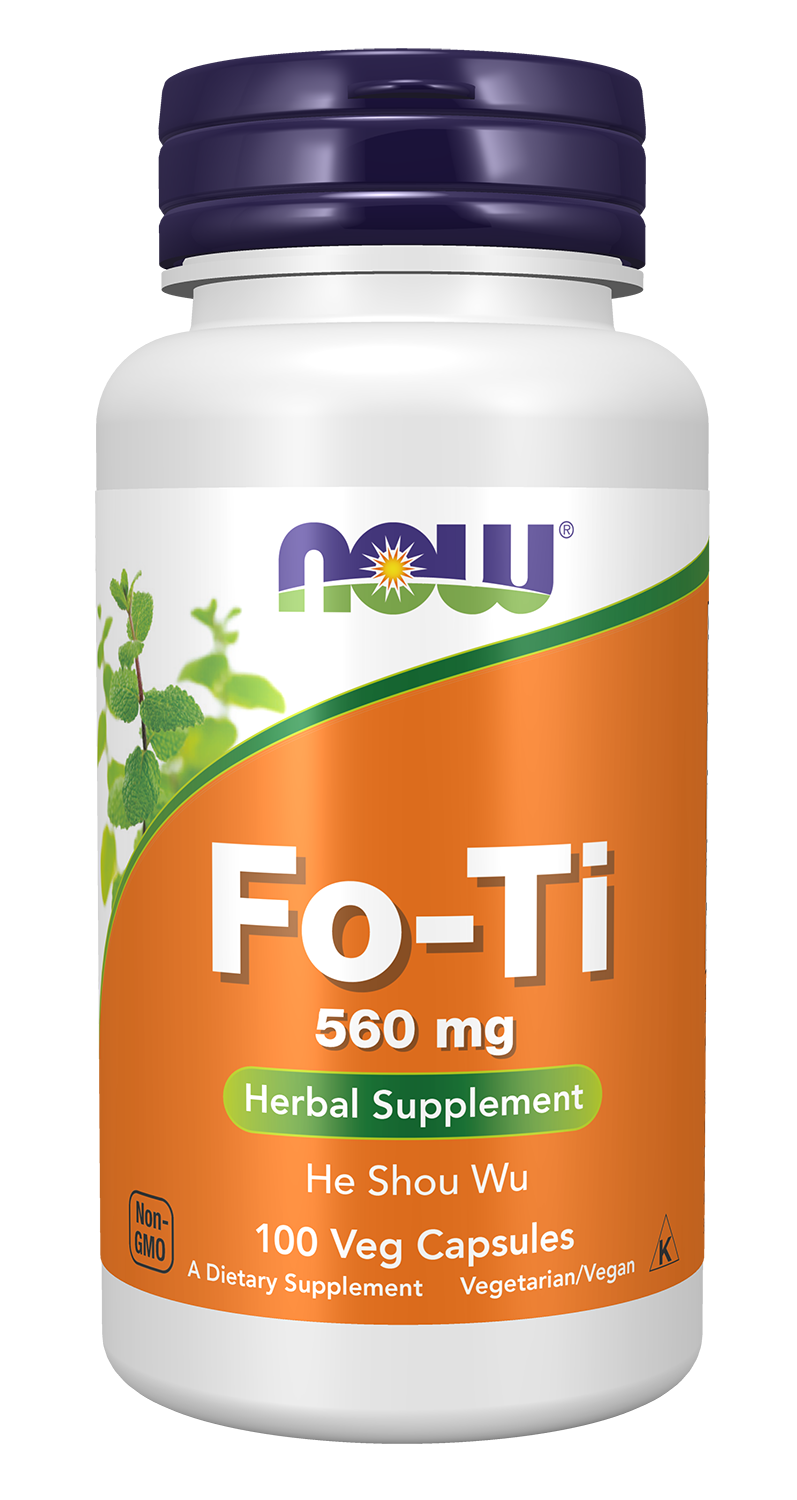 NOW Supplements, Fo-Ti 560 mg, Ho Shou Wu, Herbal Supplement, 100 Veg Caps