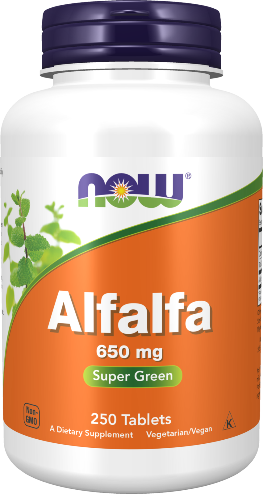 NOW Supplements, Alfalfa 650 mg, Super Green, 250 Tabs