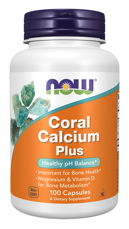 NOW Supplements, Coral Calcium Plus, Bone Health*, 100 Veg Caps