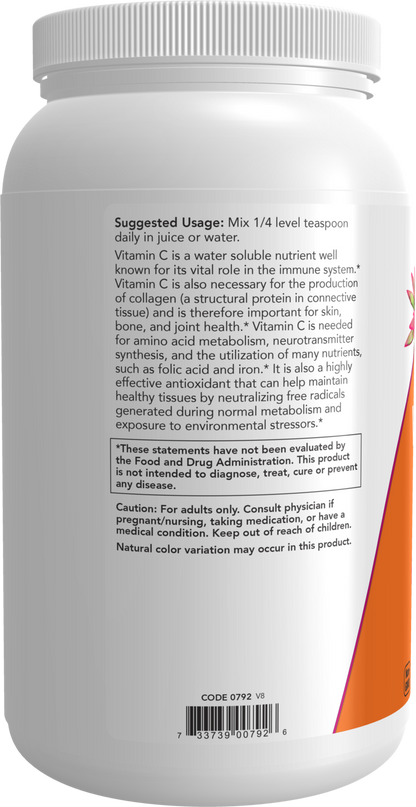 NOW Supplements, Vitamin C Crystals (Ascorbic Acid), 3 lbs