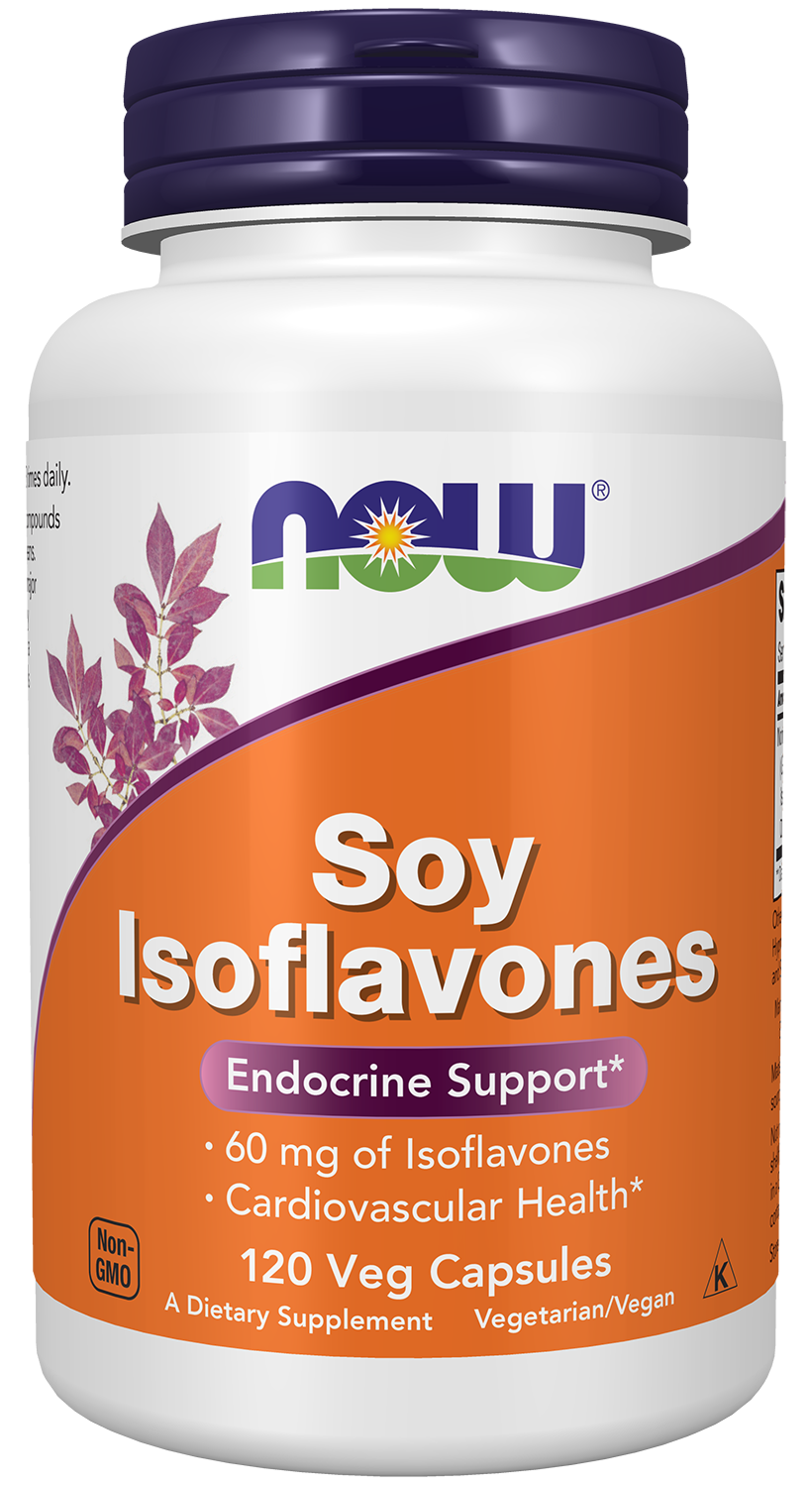 NOW Supplements, Soy Isoflavones, 60 mg, 120 Veg Caps