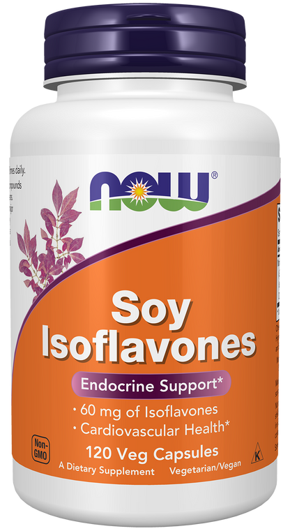 NOW Supplements, Soy Isoflavones, 60 mg, 120 Veg Caps
