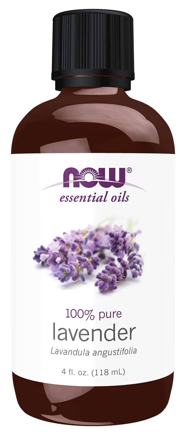 NOW Essential Oils, Lavender Oil, Steam Distilled, Undiluted, 4 fl. oz