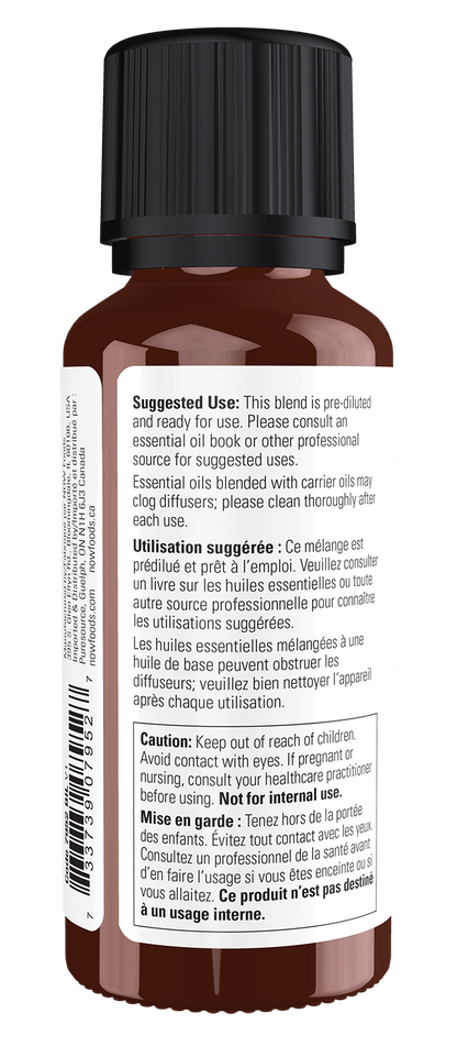 NOW Essential Oils, Melissa (Lemon Balm) Oil Blend with Jojoba, 1 fl. oz