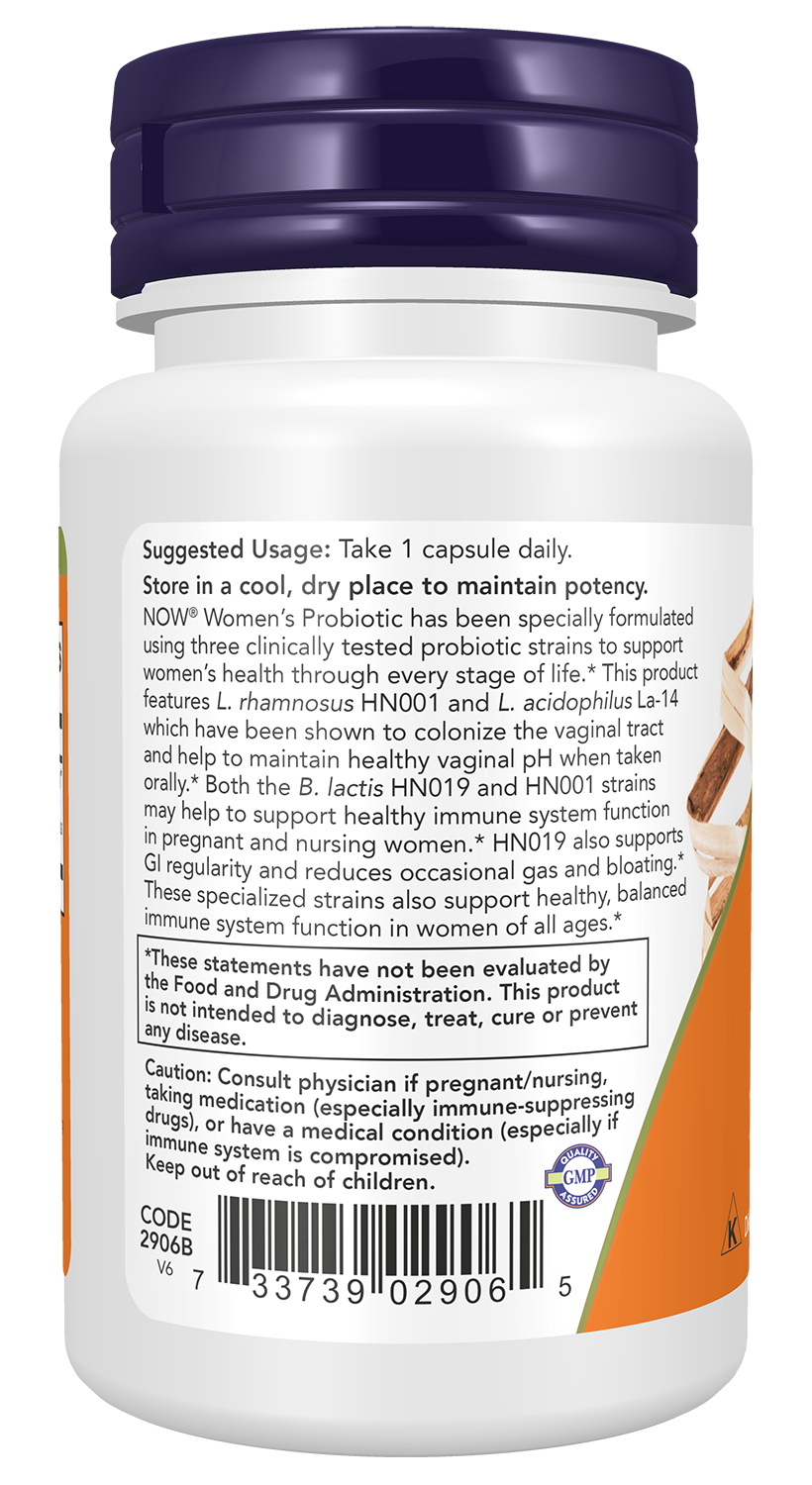 NOW Supplements, Women's Probiotic, 20 Billion, 50 Veg Caps