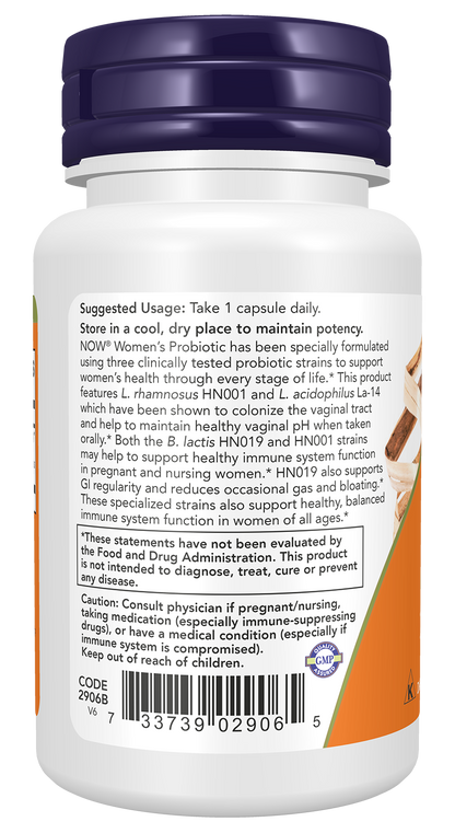 NOW Supplements, Women's Probiotic, 20 Billion, 50 Veg Caps
