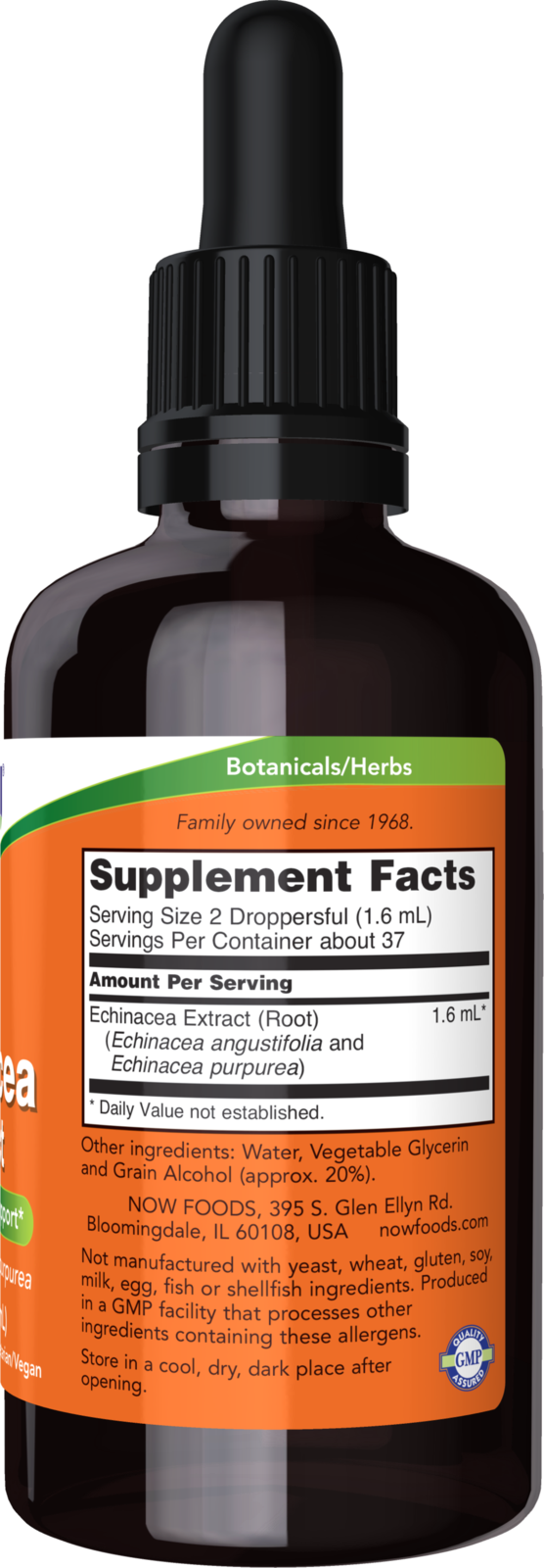 NOW Supplements, Echinacea Extract Liquid with Dropper, 2 fl. oz