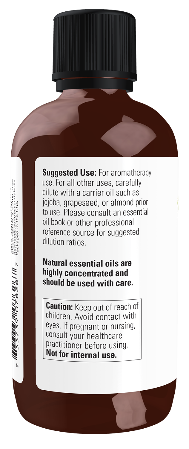 NOW Essential Oils, Tea Tree Oil, Steam Distilled, Undiluted, 4 fl. oz