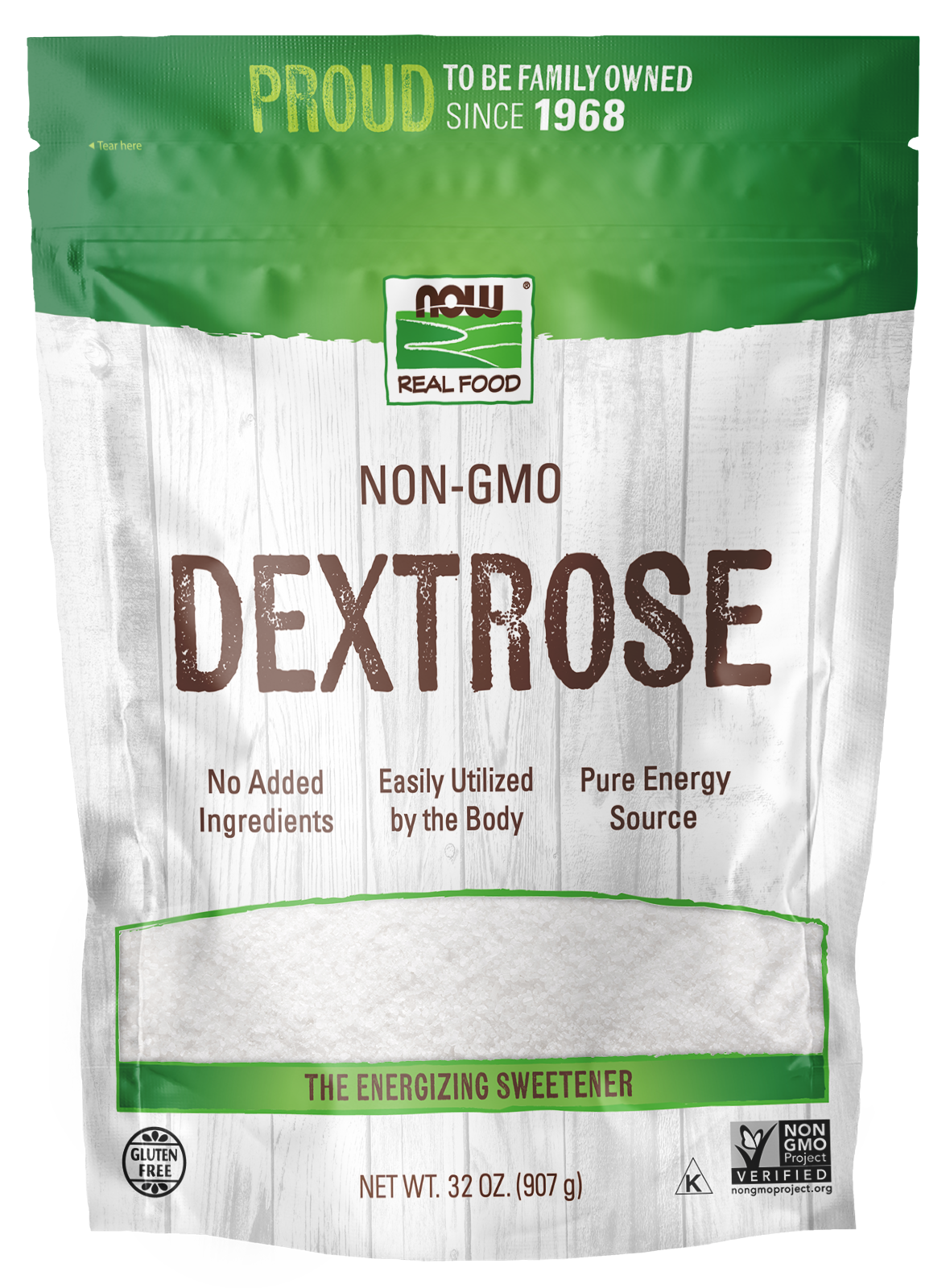 NOW Foods, Dextrose, No Added Ingredients, Energy Source, 32 oz