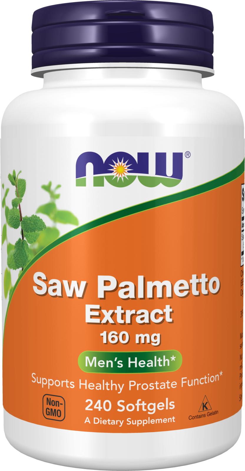 NOW Supplements, Saw Palmetto Extract 160 mg, Men's Health*, 240 Softgels