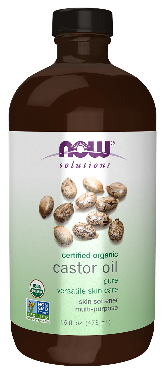 NOW Solutions, Organic Castor Oil, Multi-Purpose, 16 fl. oz