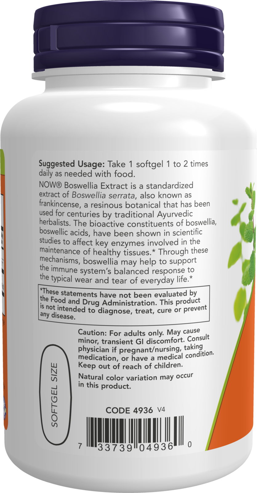 NOW Supplements, Boswellia Extract 500 mg in MCT Oil Base, 90 Softgels