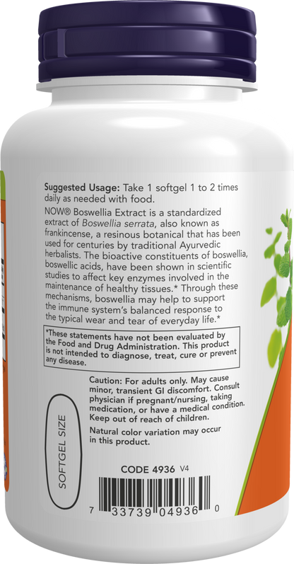 NOW Supplements, Boswellia Extract 500 mg in MCT Oil Base, 90 Softgels