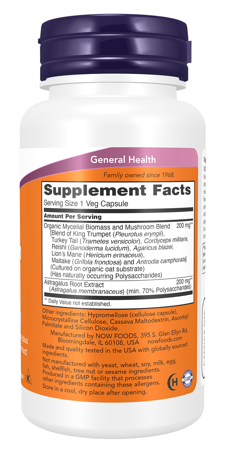 NOW Supplements, Mushroom Immune Renew, Immune System Support*, 90 Veg Caps