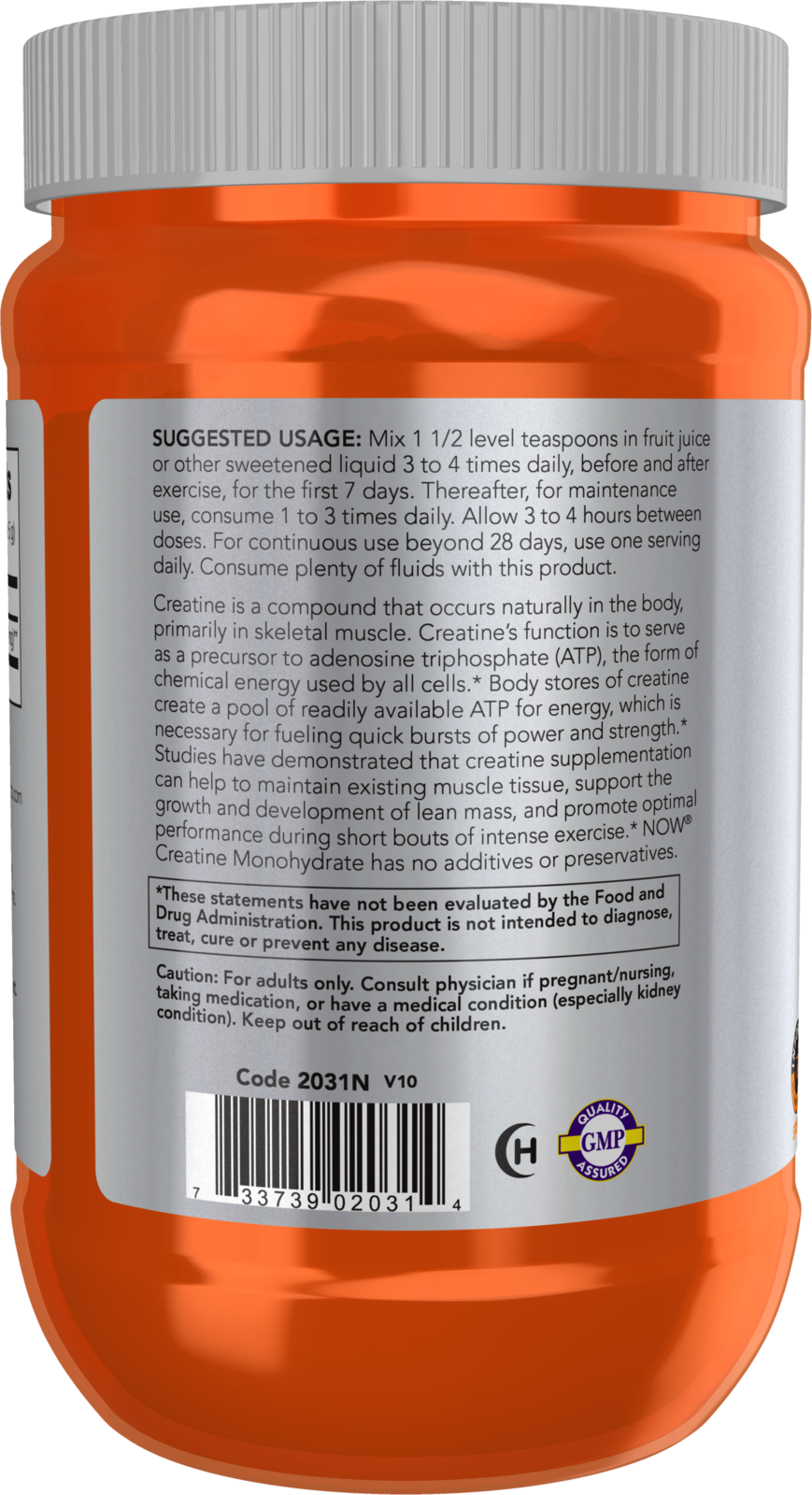 NOW Sports, Creatine Monohydrate Powder, Muscel Fuel*, 21.2 oz