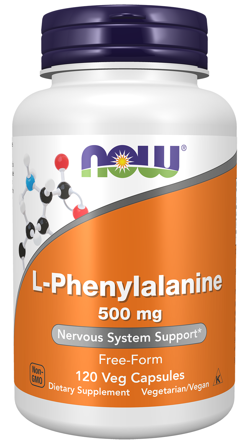NOW Supplements, L-Phenylalanine 500 mg, Amino Acid, 120 Veg Caps