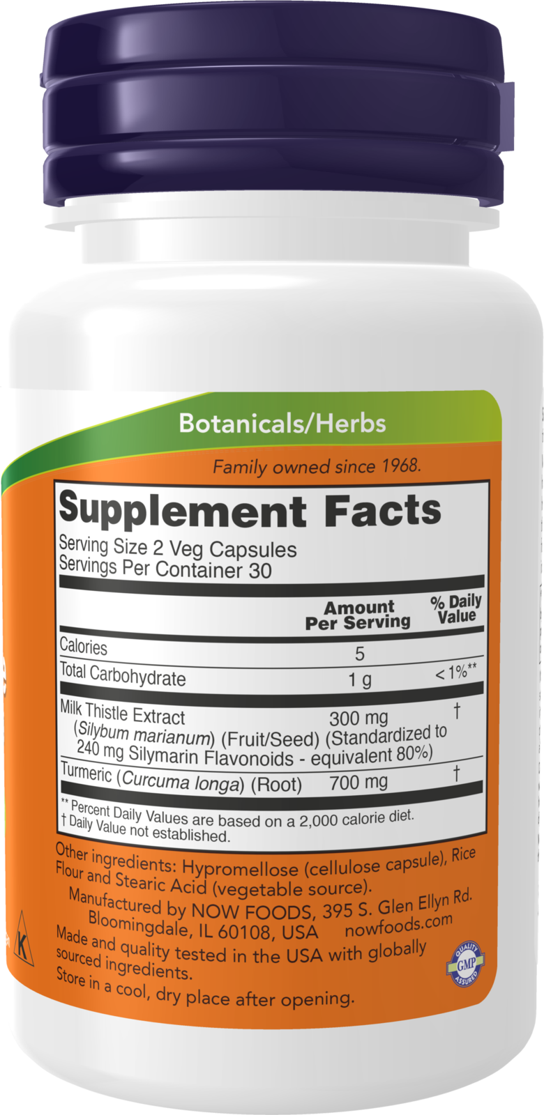 NOW Supplements, Silymarin Milk Thistle Extract 150 mg, 60 Veg Caps