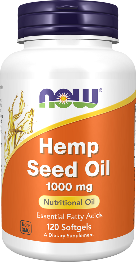 NOW Supplements, Hemp Seed Oil 1,000 mg, EFAs, 120 Softgels
