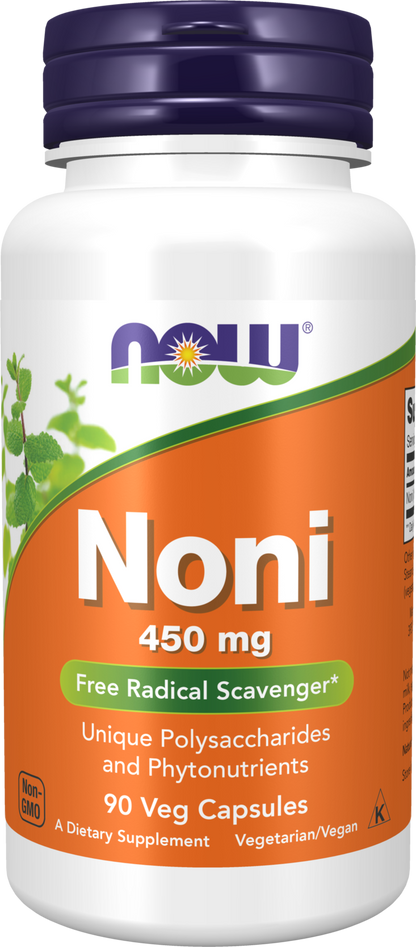 NOW Supplements, Noni 450 mg, Free Radical Scavenger*, 90 Veg Caps