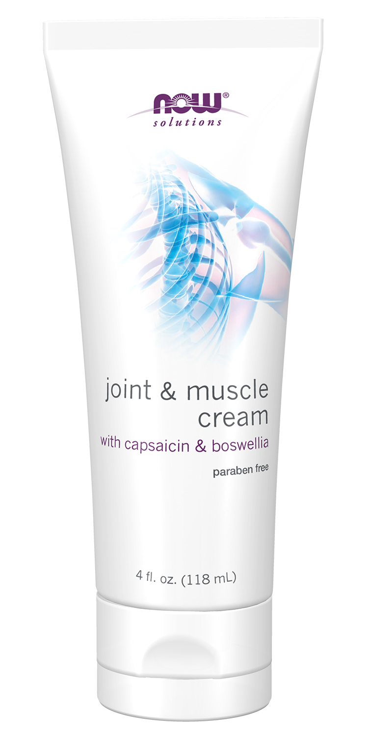 NOW Solutions, Joint & Muscle Cream with Capsaicin and Boswellia, 4 fl. oz