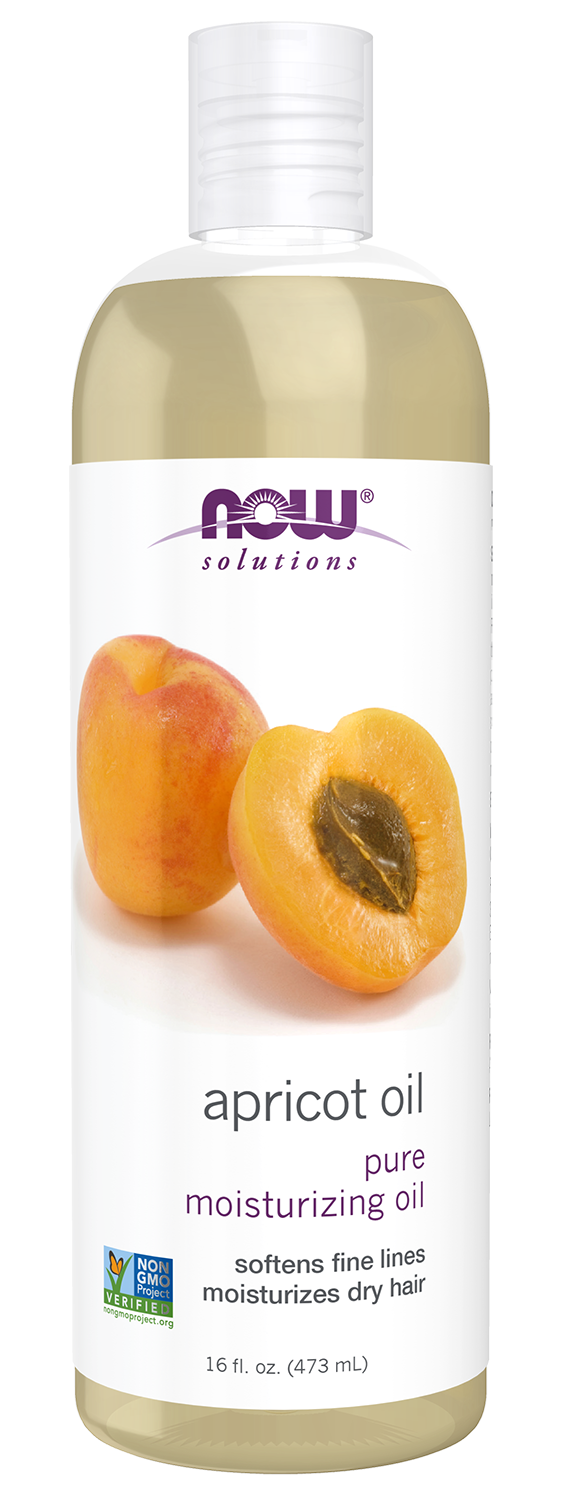 NOW Solutions, Apricot Kernel Oil, Hair Moisturizer & Skin Oil, 16 fl. oz
