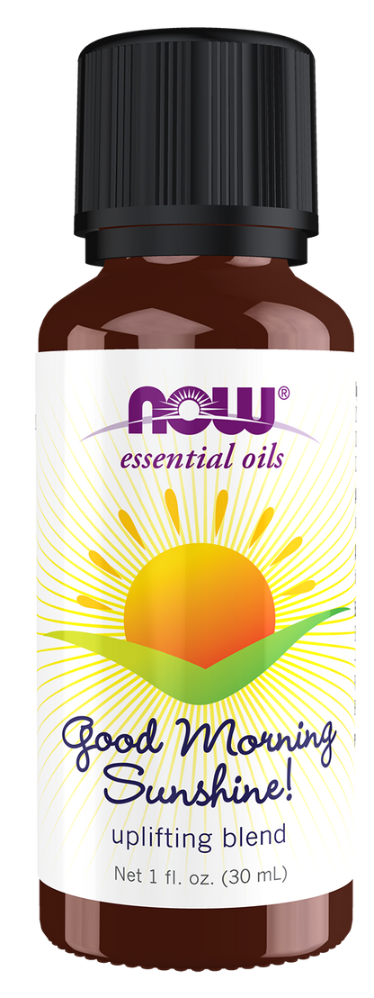 NOW Essential Oils, Good Morning Sunshine Uplifting Aroma Blend, 1 fl. oz