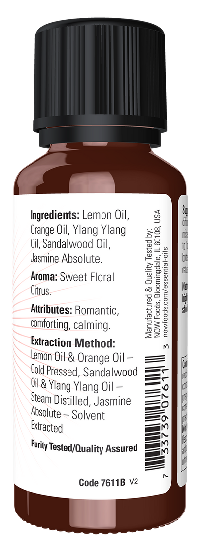 NOW Essential Oils, Naturally Loveable Oil Blend, Undiluted Blend, 1 fl. oz