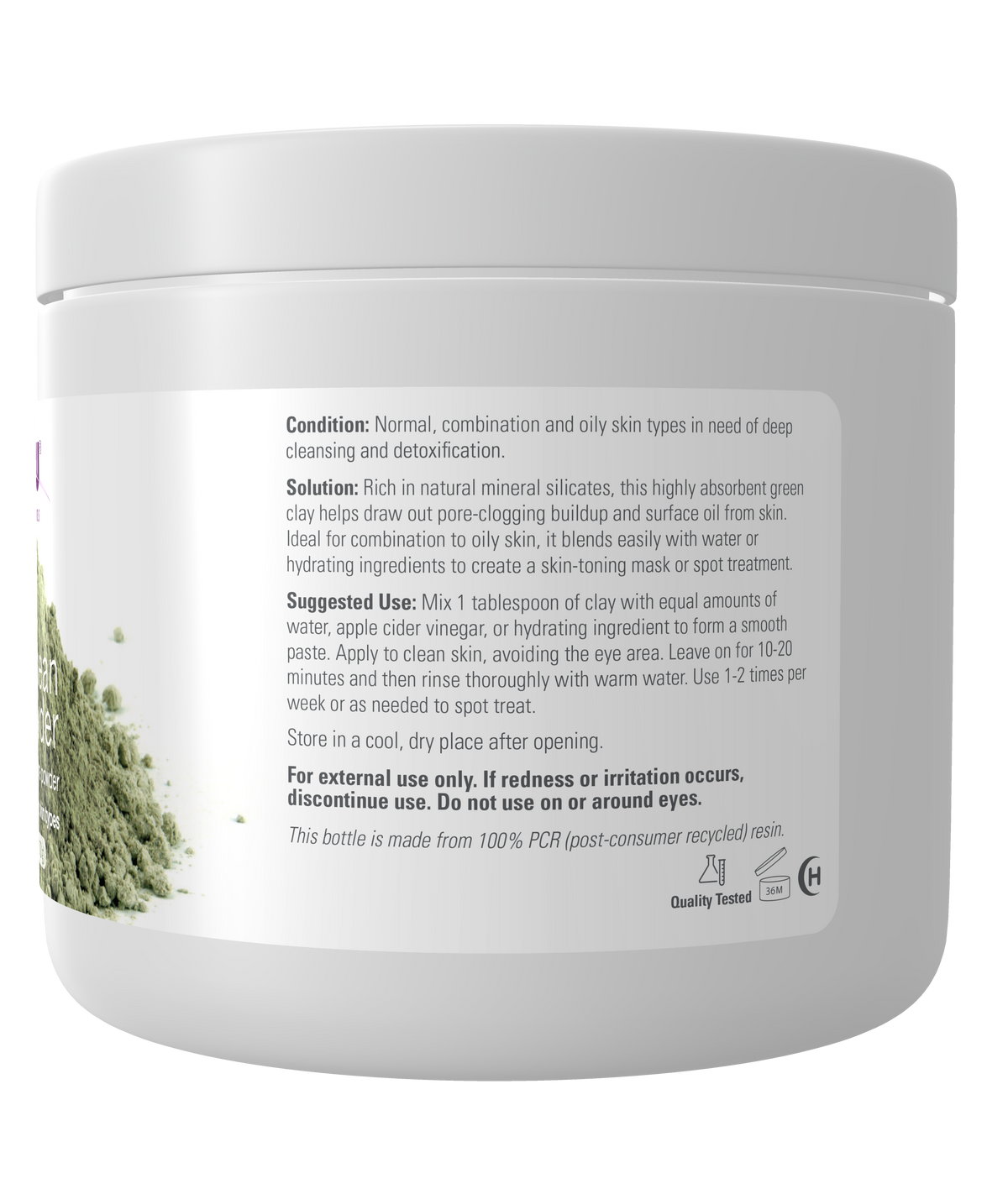 NOW Solutions, European Clay Powder, Facial Cleansing Mask, 6 oz