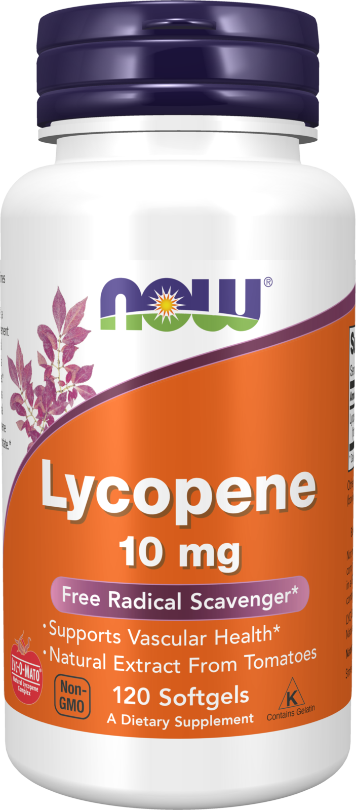 NOW Supplements, Lycopene 10 mg with Extract from Tomatoes, 120 Softgels