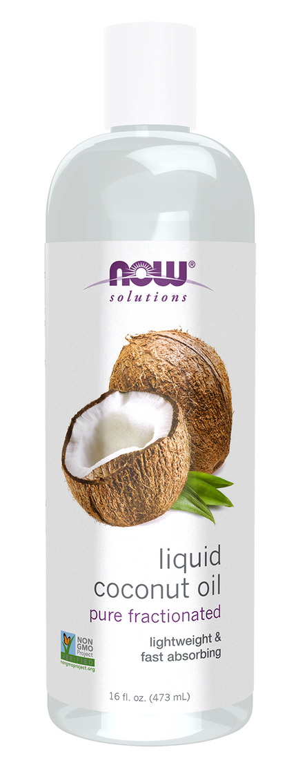 NOW Solutions, Liquid Coconut Oil, Light and Nourishing, 16 fl. oz