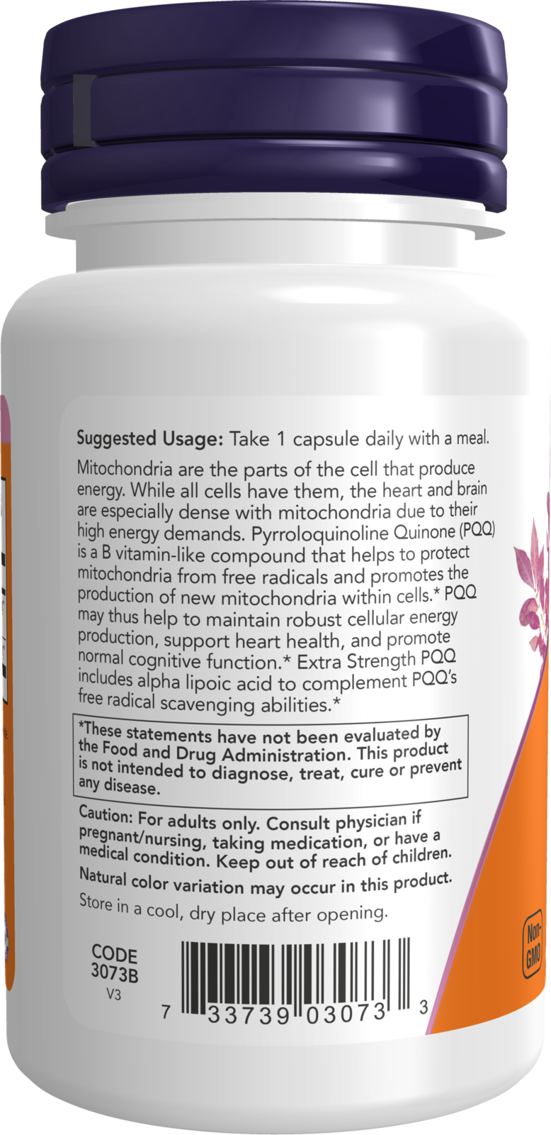 NOW Supplements, PQQ 40 mg with 200 mg Alpha Lipoic Acid, 50 Veg Caps