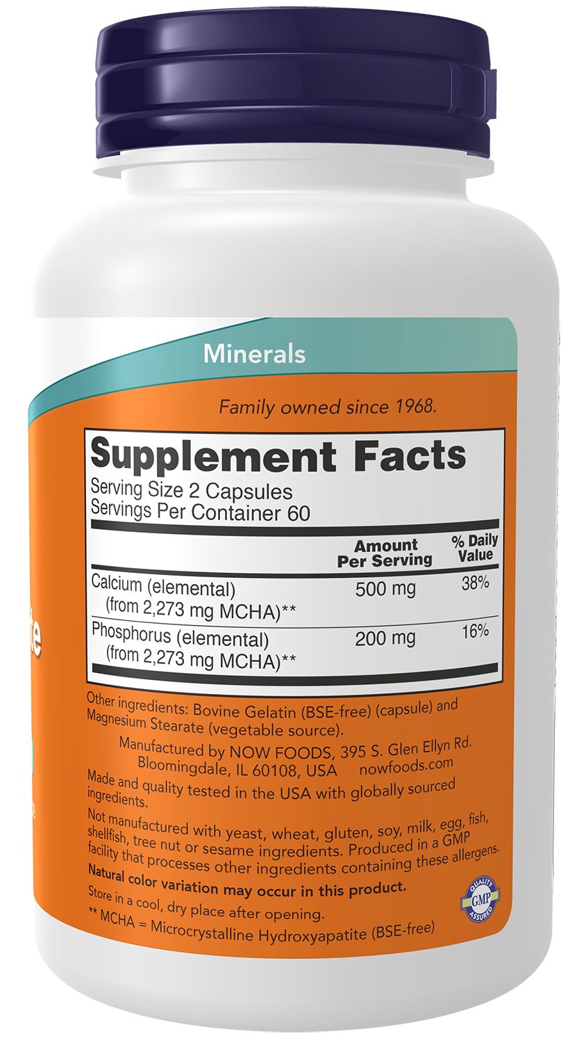 NOW Supplements, Calcium Hydroxyapatite, Supports Bone Health*, 120 Caps