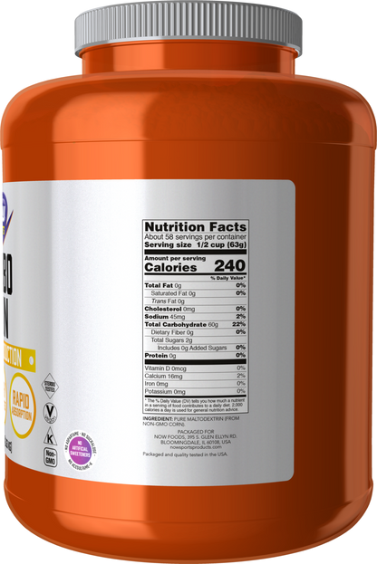 NOW Sports, Carbo Gain Powder, Complex Carb, Energy Production, 8 lbs