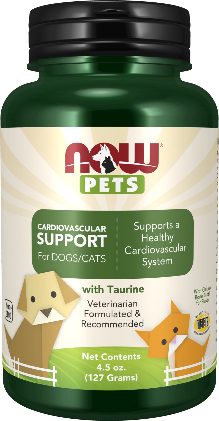 NOW Pet Health, Cardiovascular Support Supplement, Powder, 4.5-Ounce
