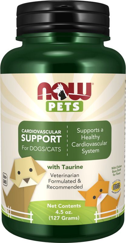 NOW Pet Health, Cardiovascular Support Supplement, Powder, 4.5-Ounce