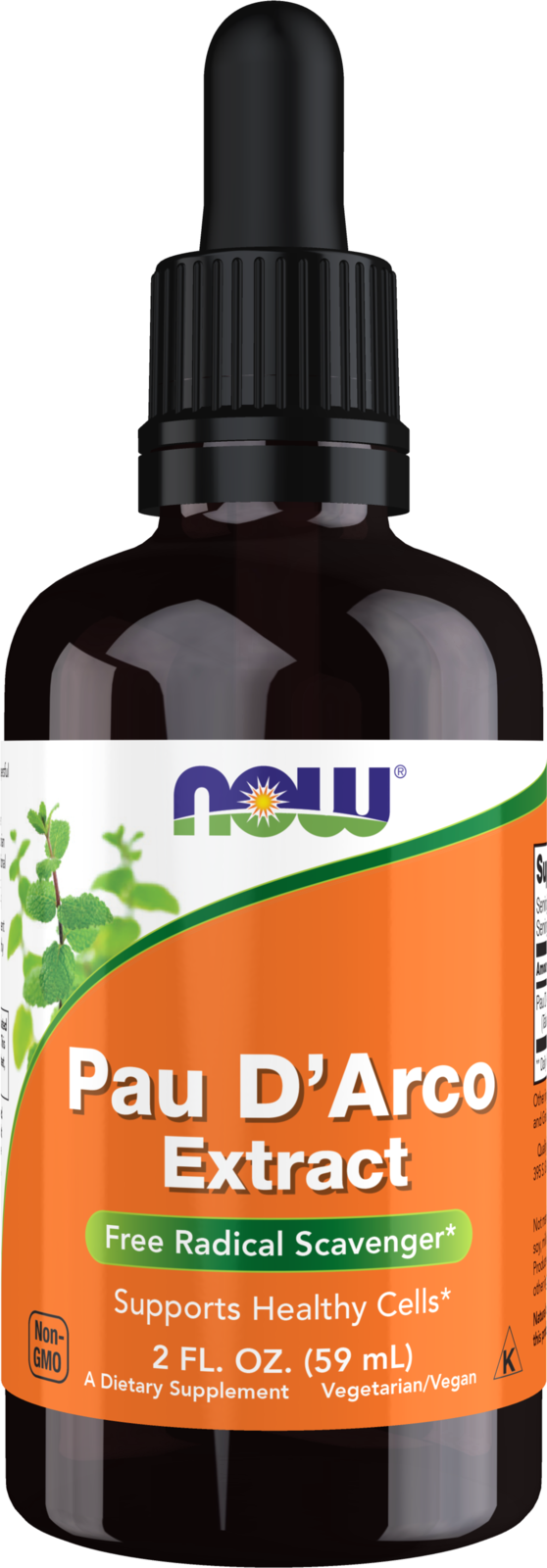 NOW Supplements, Pau D'Arco Extract Liquid with Dropper, 2 oz