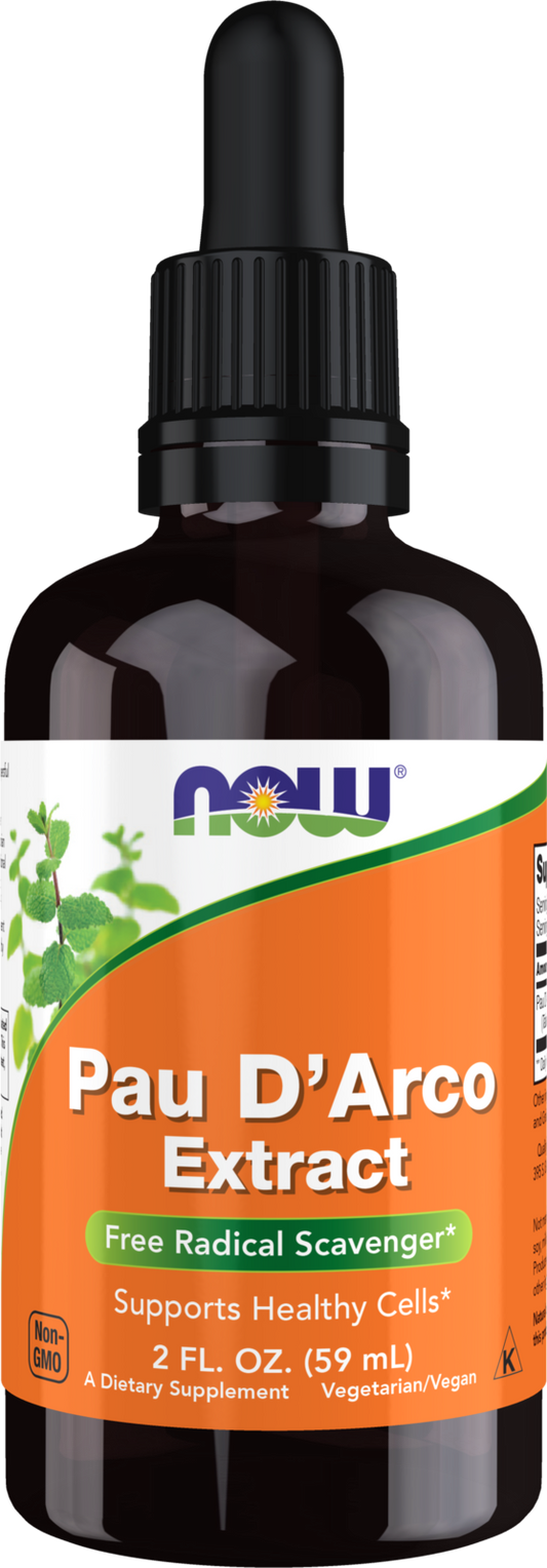 NOW Supplements, Pau D'Arco Extract Liquid with Dropper, 2 oz