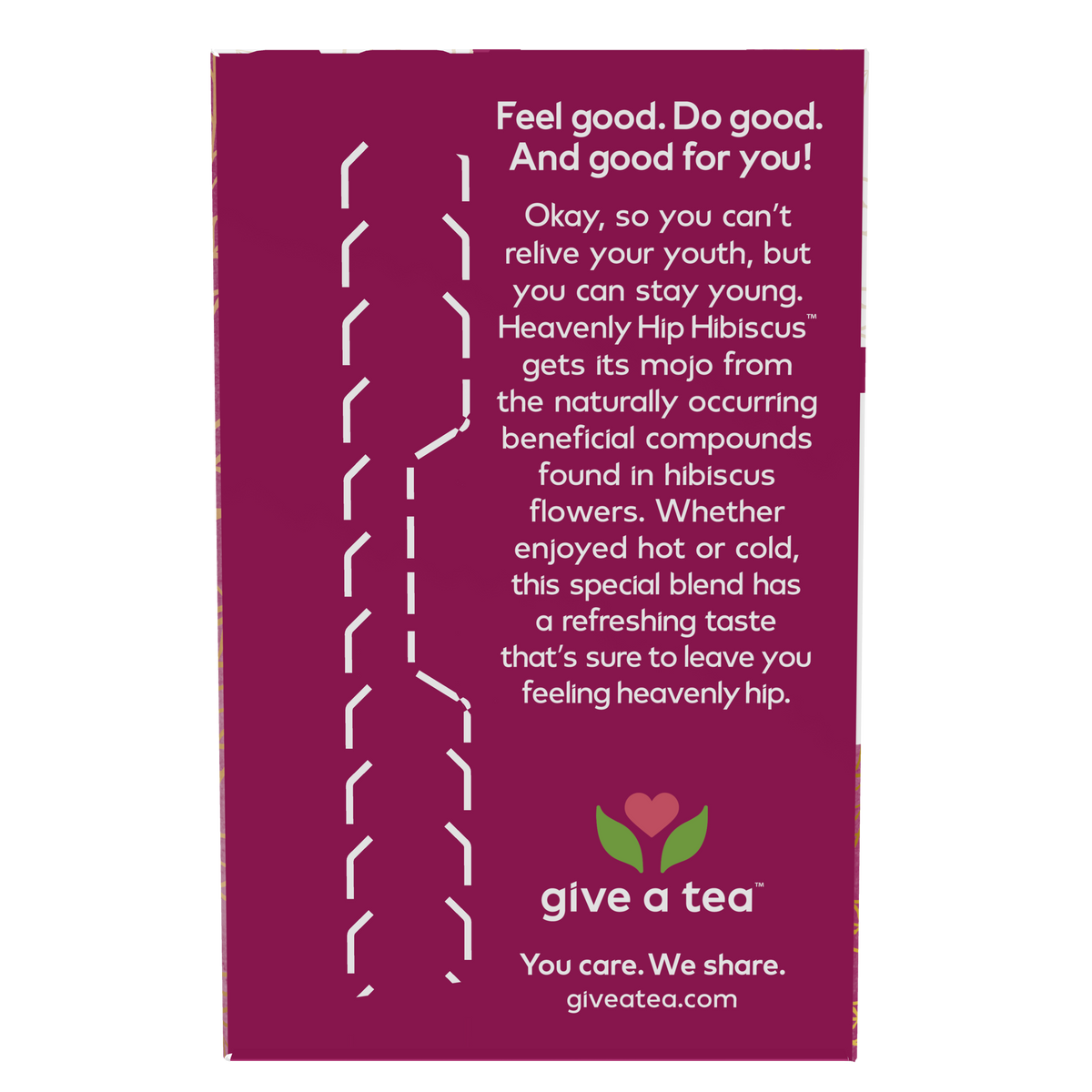 NOW Give a Tea®,  Heavenly Hip Hibiscus™, Hibiscus Herbal Punch Tea, Everyday Wellness with the Refreshing Punch of Hibiscus Flowers, Caffeine Free, 24 Tea Bags