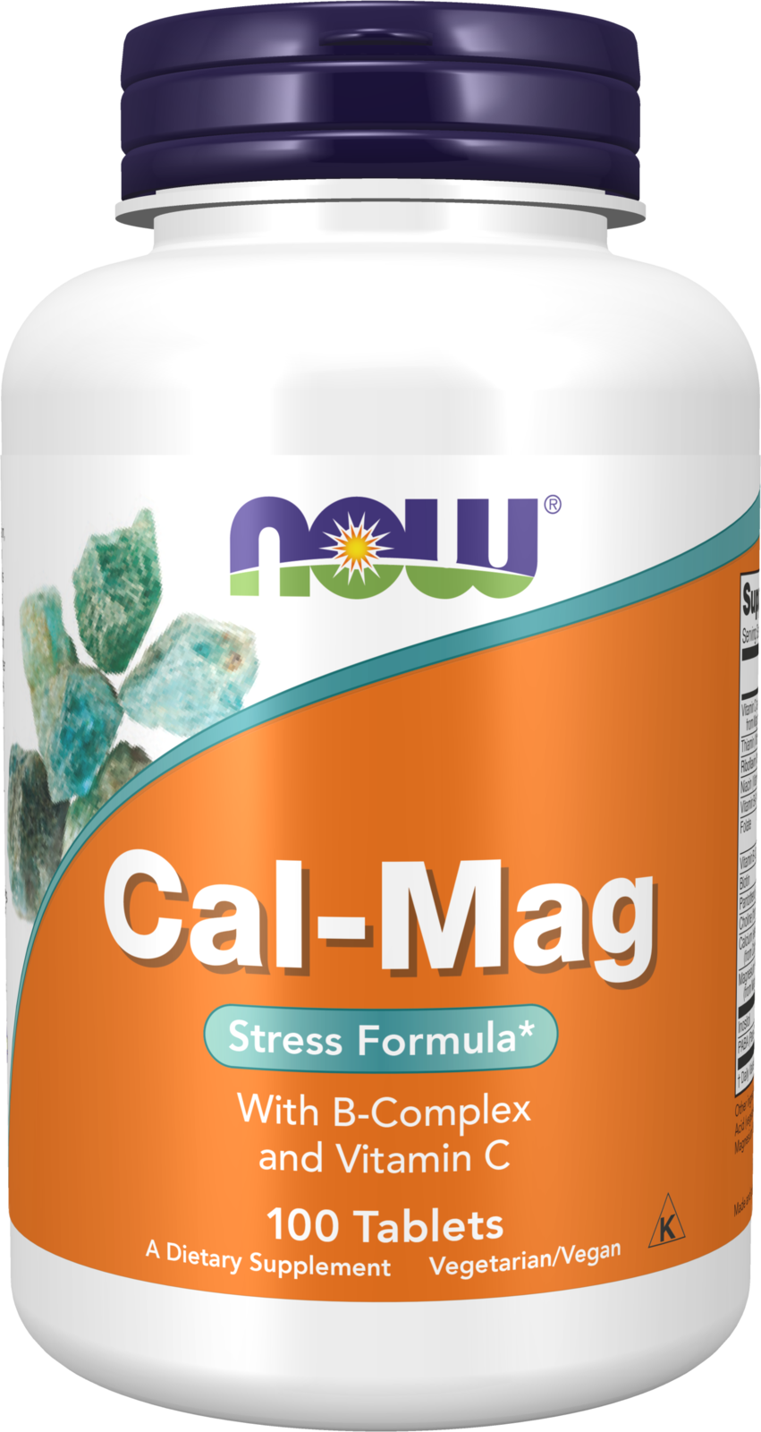 NOW Supplements, Cal-Mag Stress Formula* with B-Complex & Vit C, 100 Tabs
